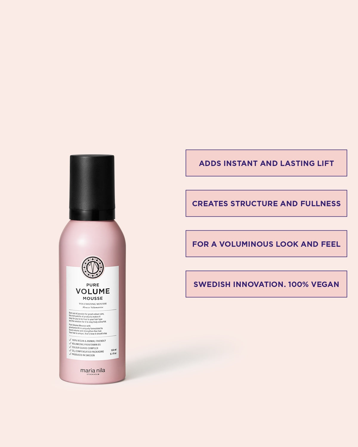 Pure Volume Mousse för volym i håret