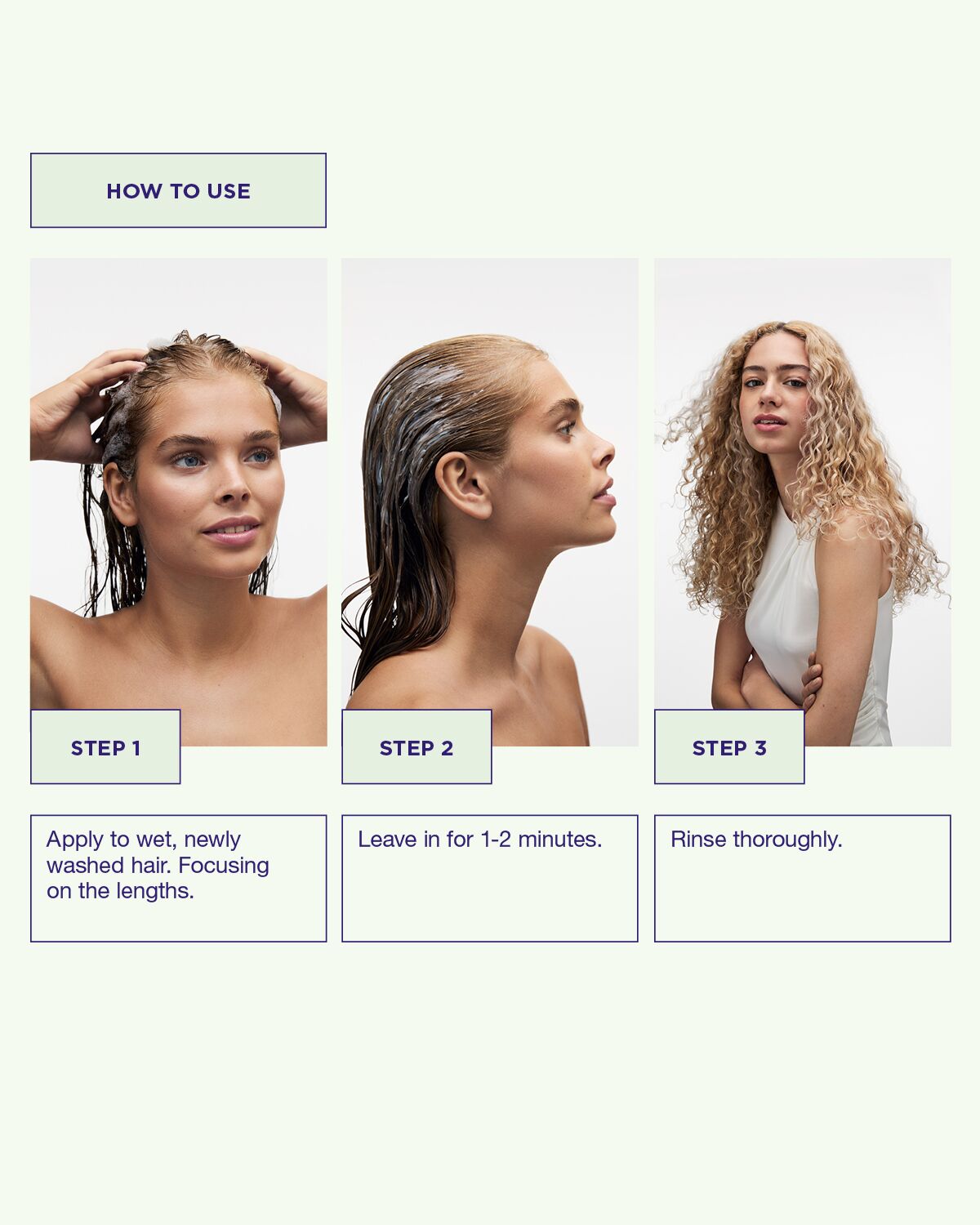 Använd Sheer Silver Conditioner efter schamponering, låt verka några minuter och skölj ur.