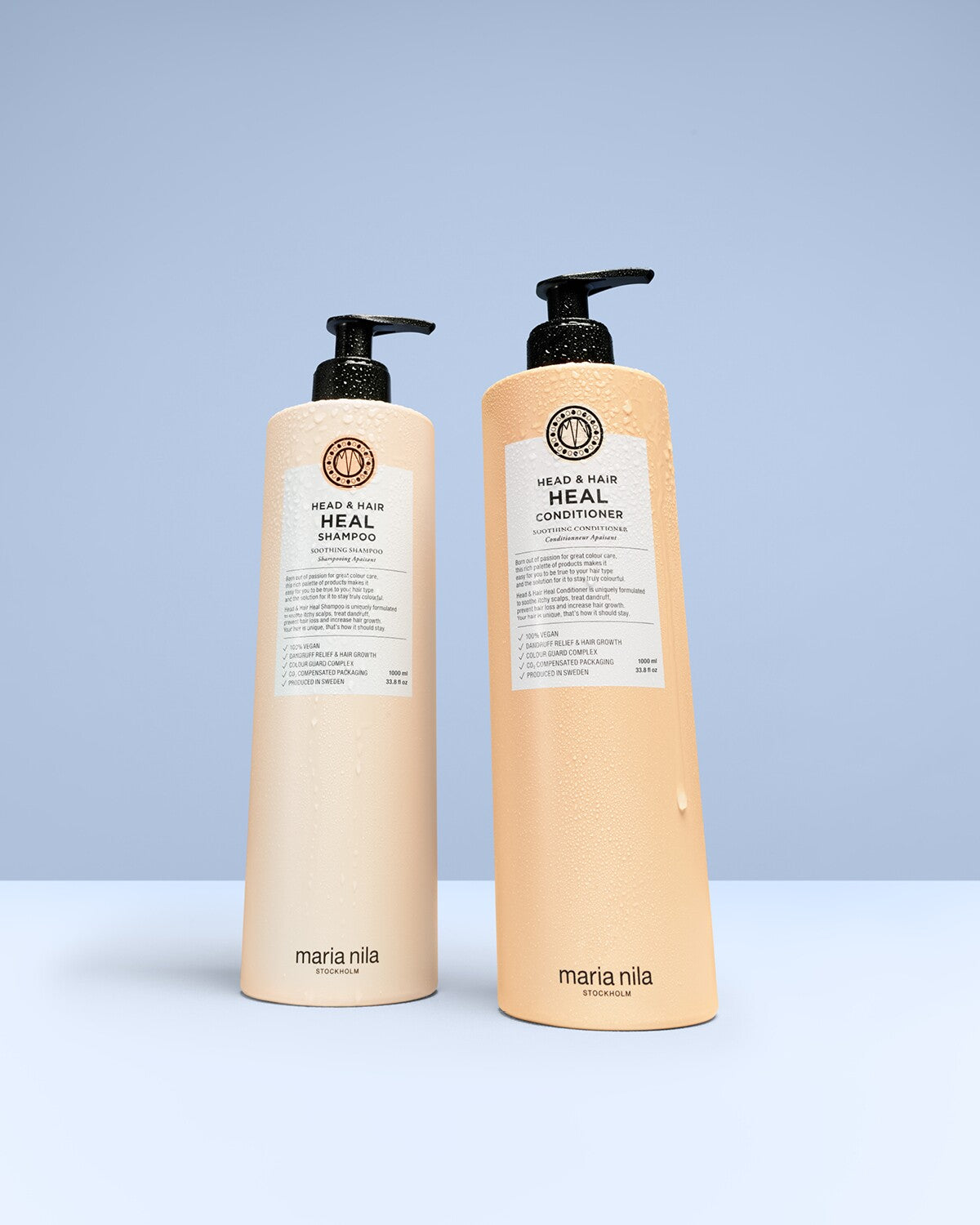 Head & Hair Heal Shampoo flaska med lödder