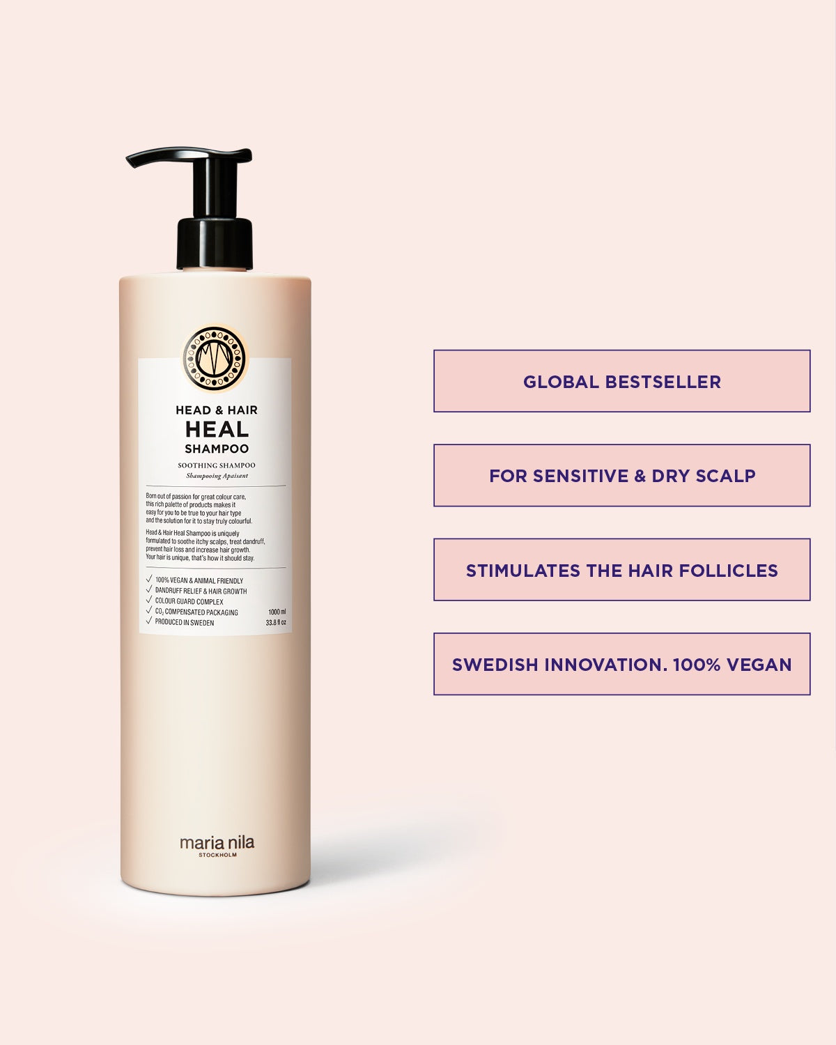 Head & Hair Heal Shampoo för känslig hårbotten