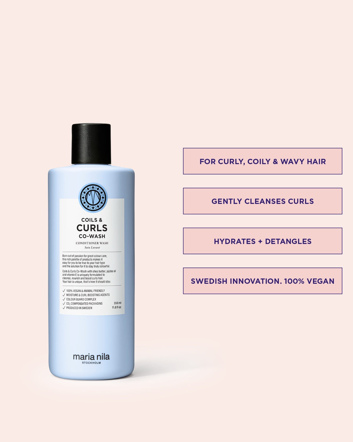 Coils & Curls Co-Wash schampo och balsam för lockigt hår