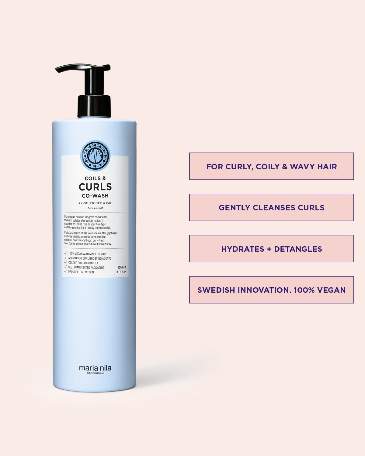 Coils & Curls Co-Wash schampo och balsam för lockigt hår