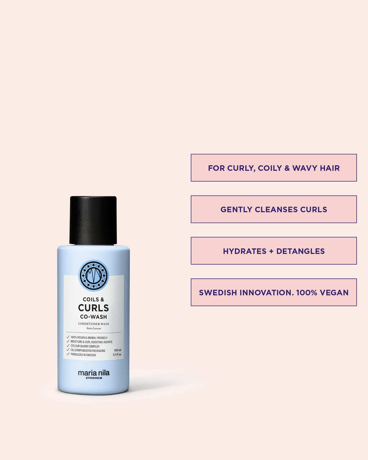 Coils & Curls Co-Wash schampo och balsam för lockigt hår