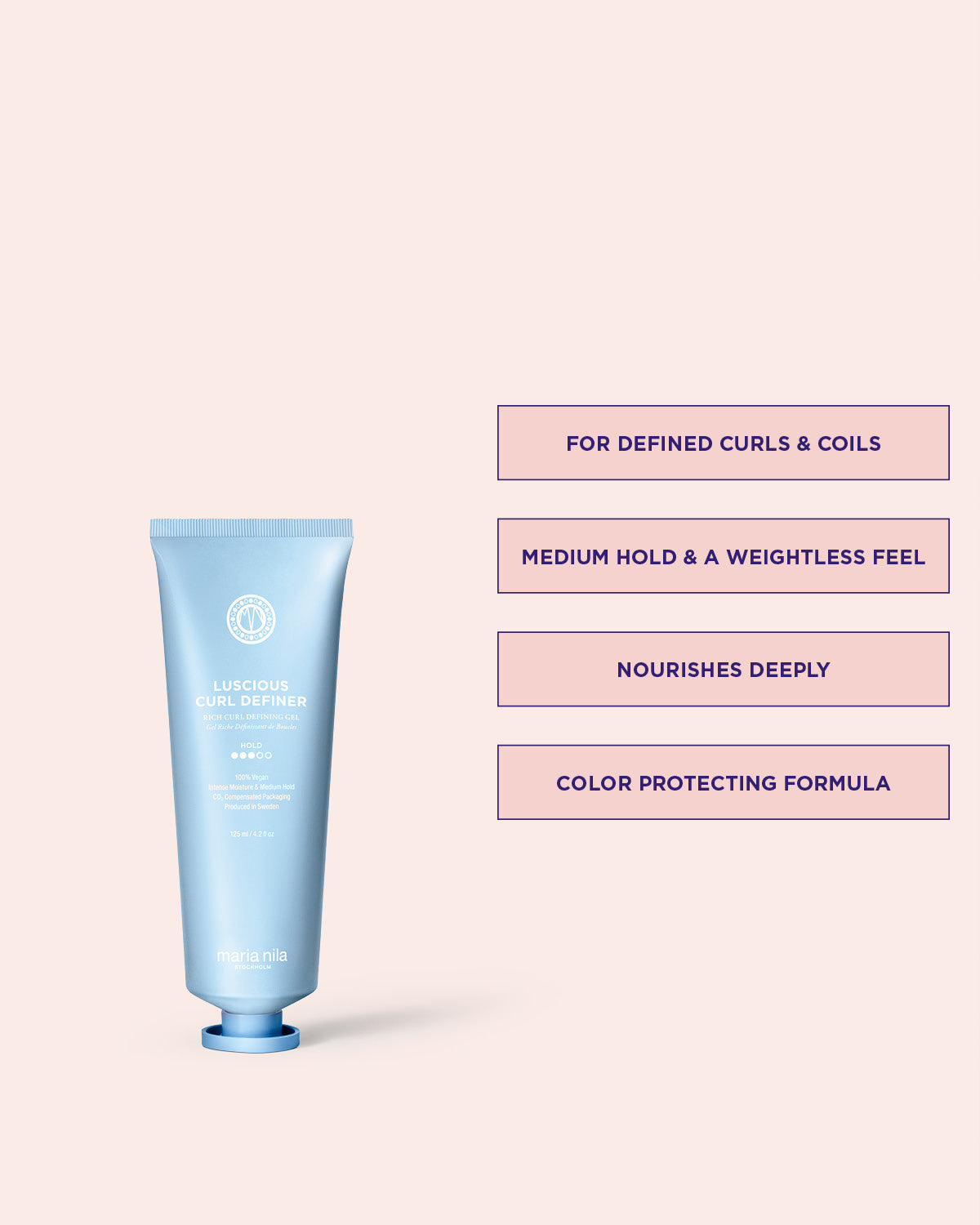 Luscious Curl Definer för stark stadga till alla typer av lockigt hår