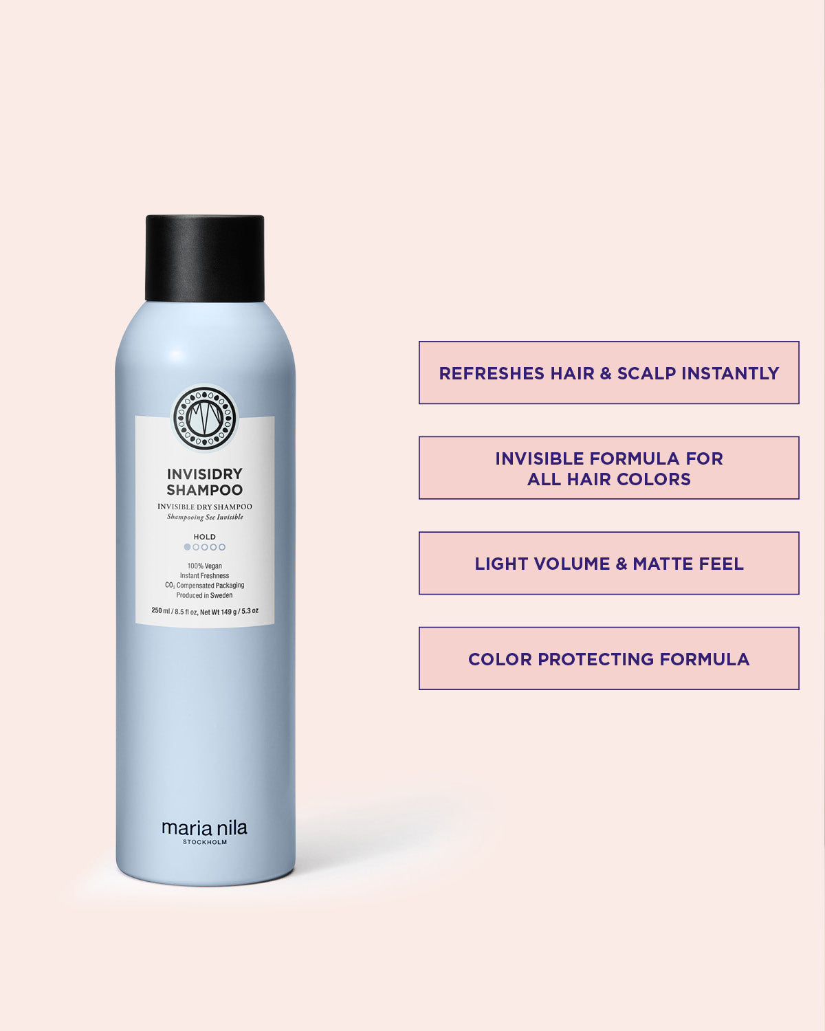 Invisidry Shampoo för fräschare, renare hår utan vita produktrester