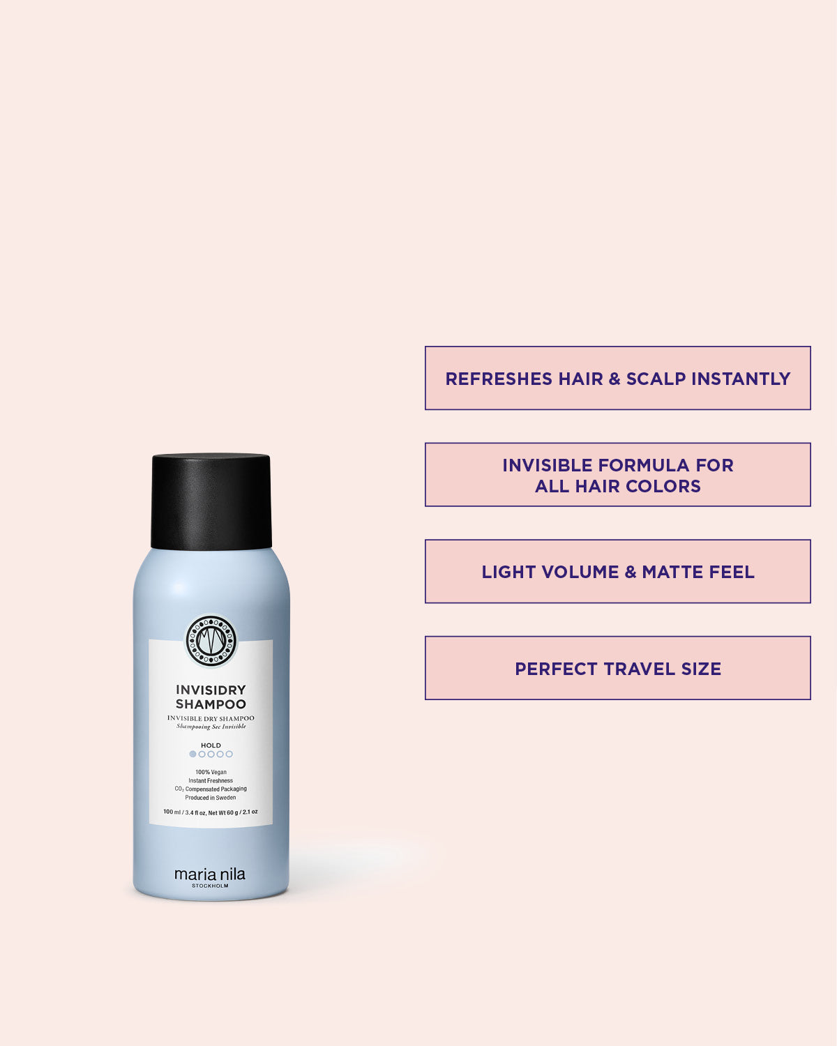 Invisidry Shampoo för fräschare, renare hår utan vita produktrester