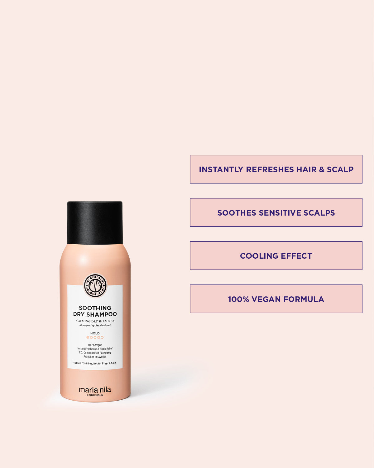 Soothing Dry Shampoo för rena rötter och en lugnande känsla i hårbotten