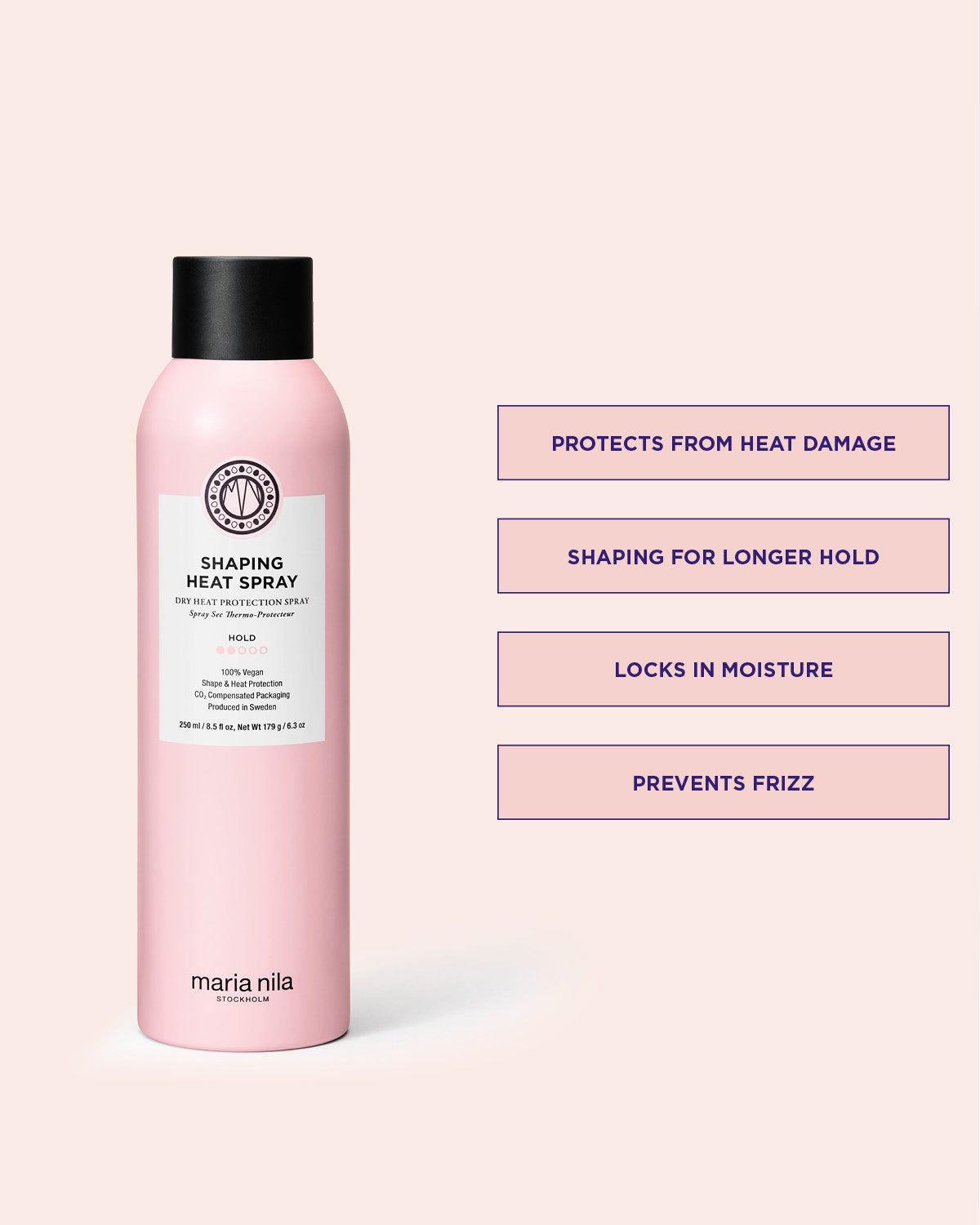 Shaping Heat Spray för värmeskydd och stadga