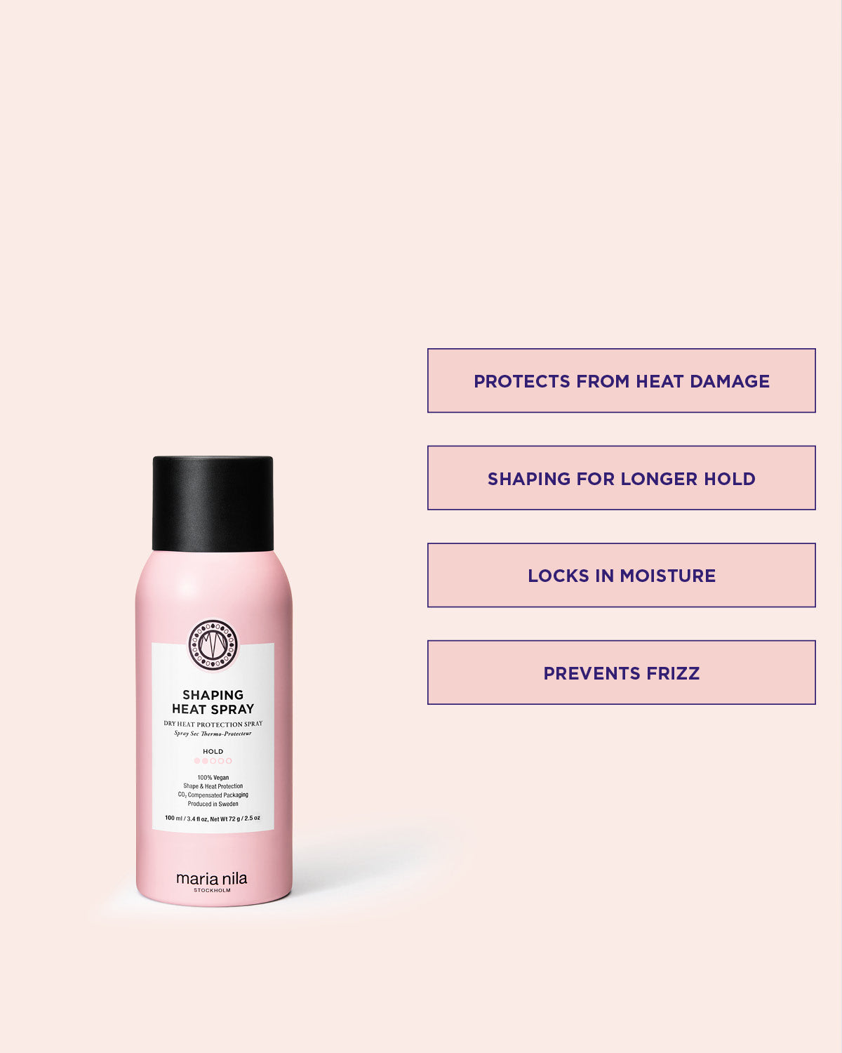 Shaping Heat Spray för värmeskydd och stadga