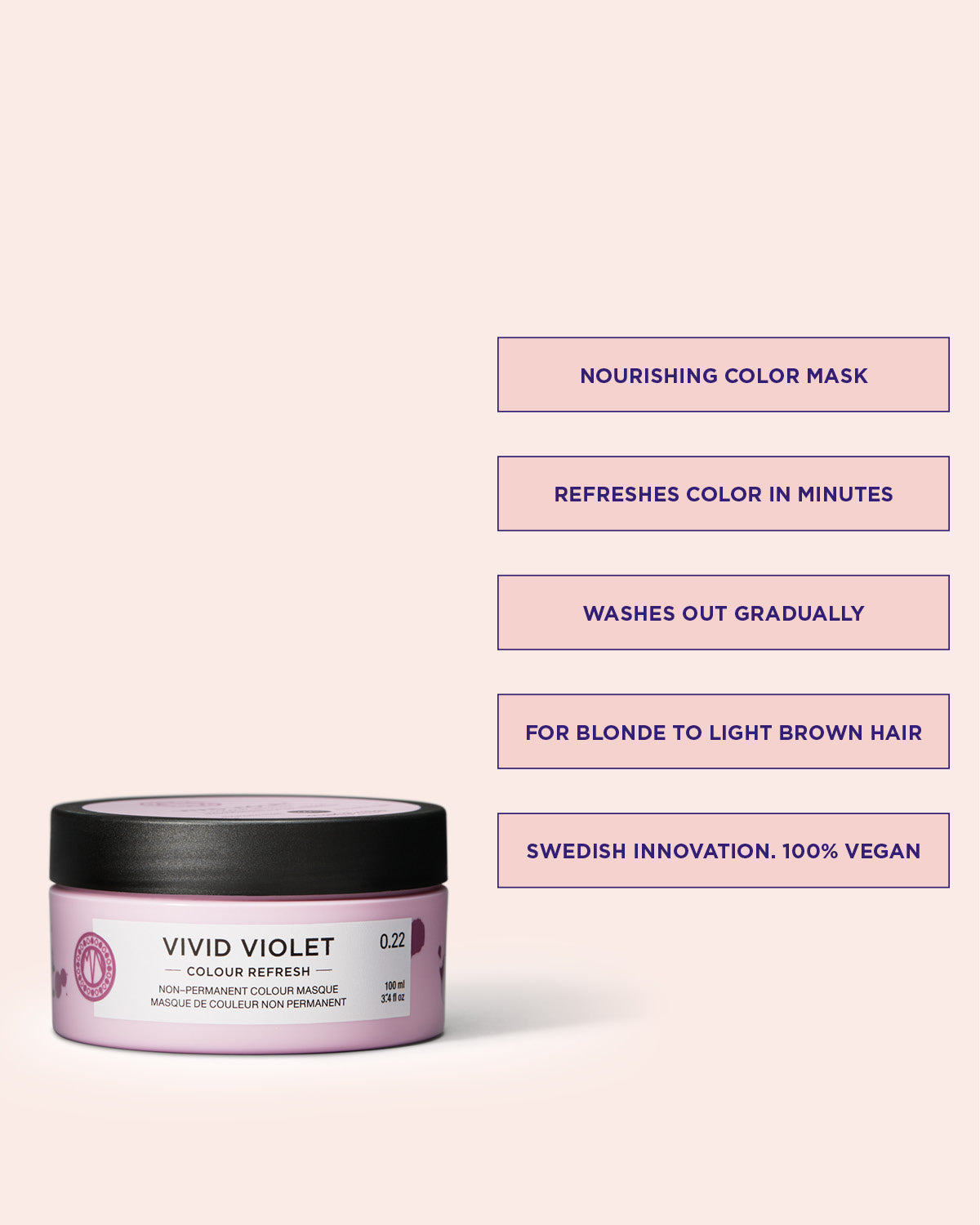 Colour Refresh Vivid Violet är en inpackning med färgpigment