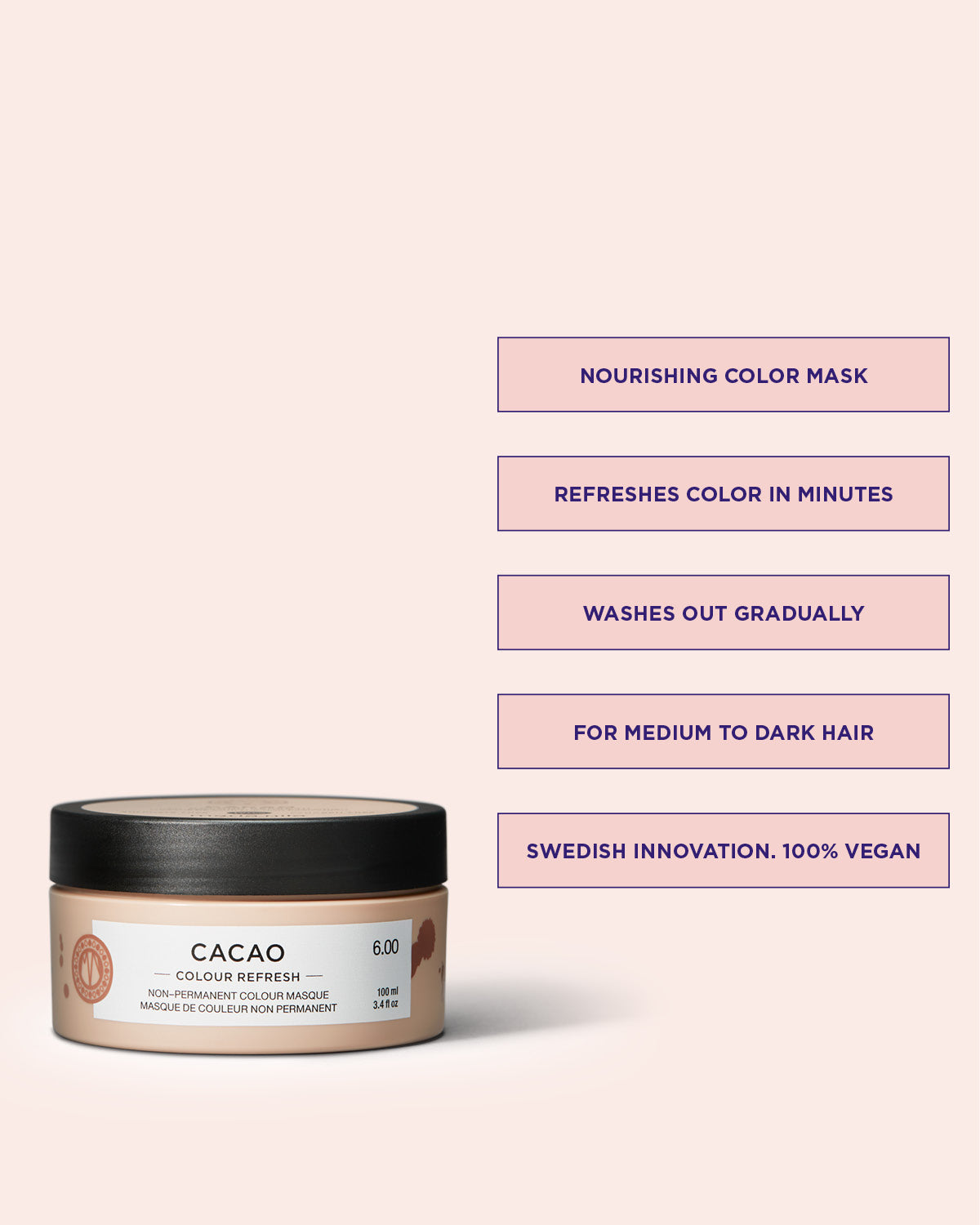 Colour Refresh Cacao är en inpackning med färgpigment