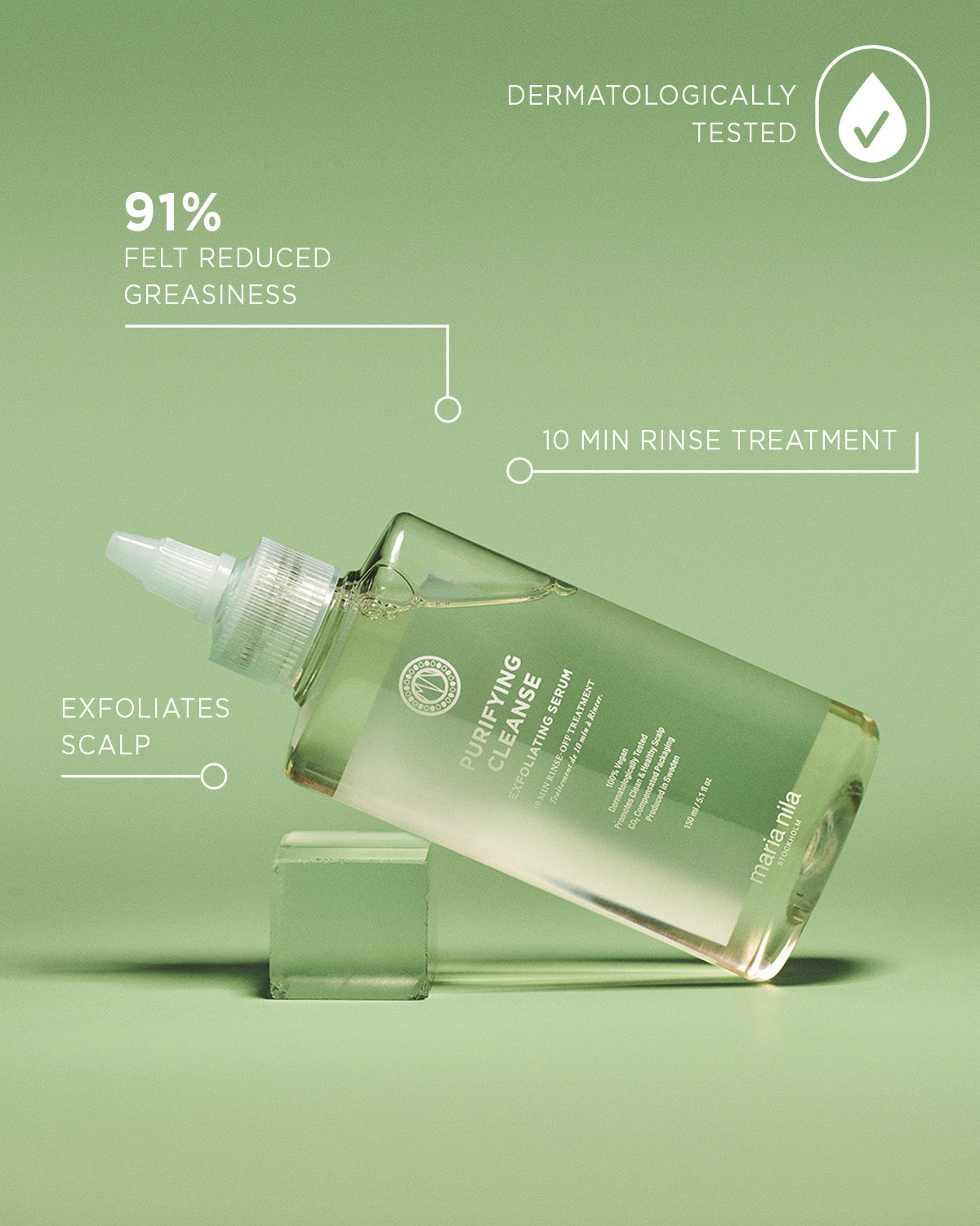 Purifying Cleanse Exfoliating Serum med serumformula och applikatorflaska