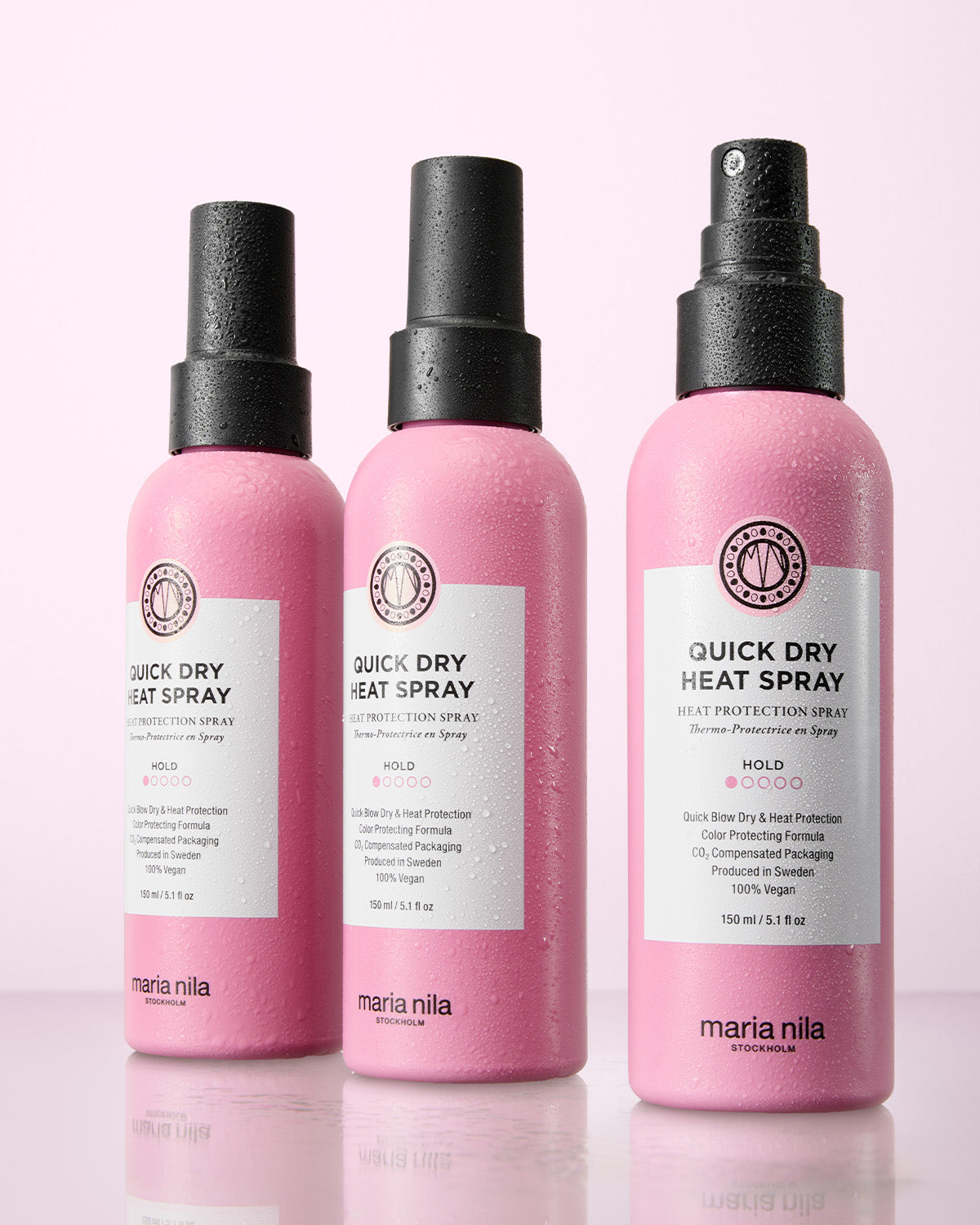 Quick Dry Heat Spray flaska med mist
