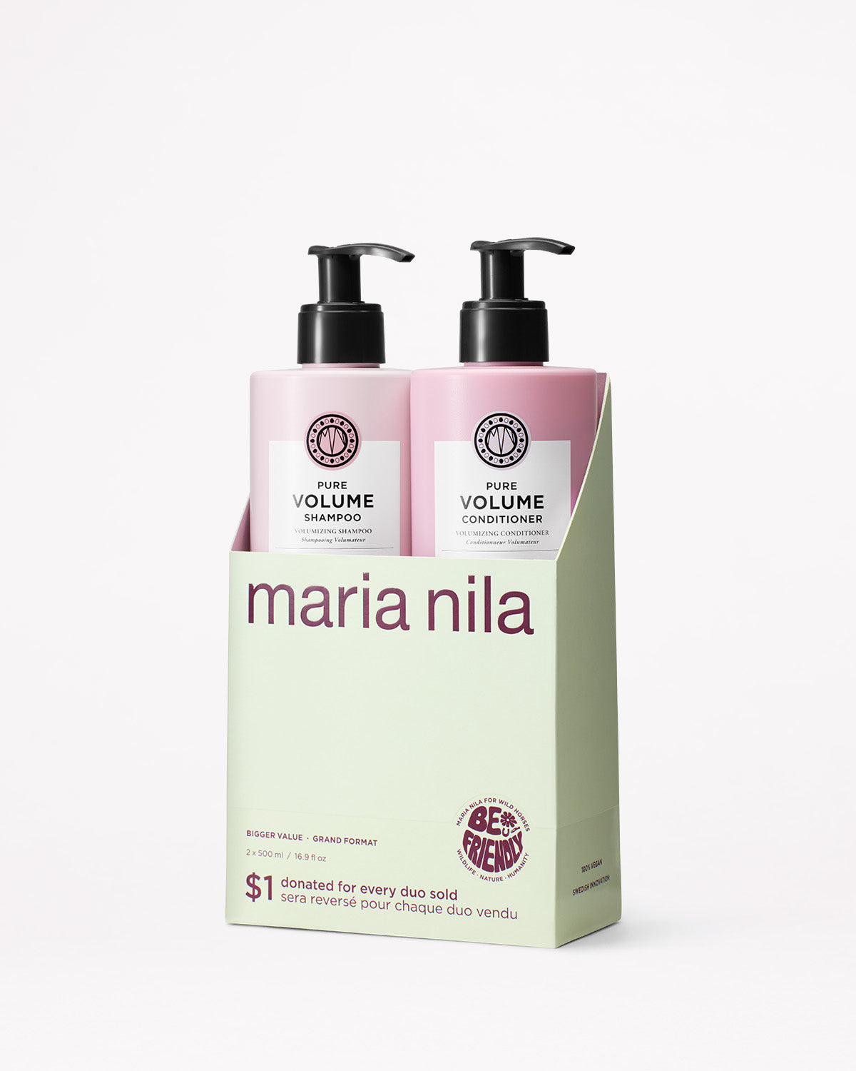 Maria Nila Pure Volume med förpackning på vit bakgrund
