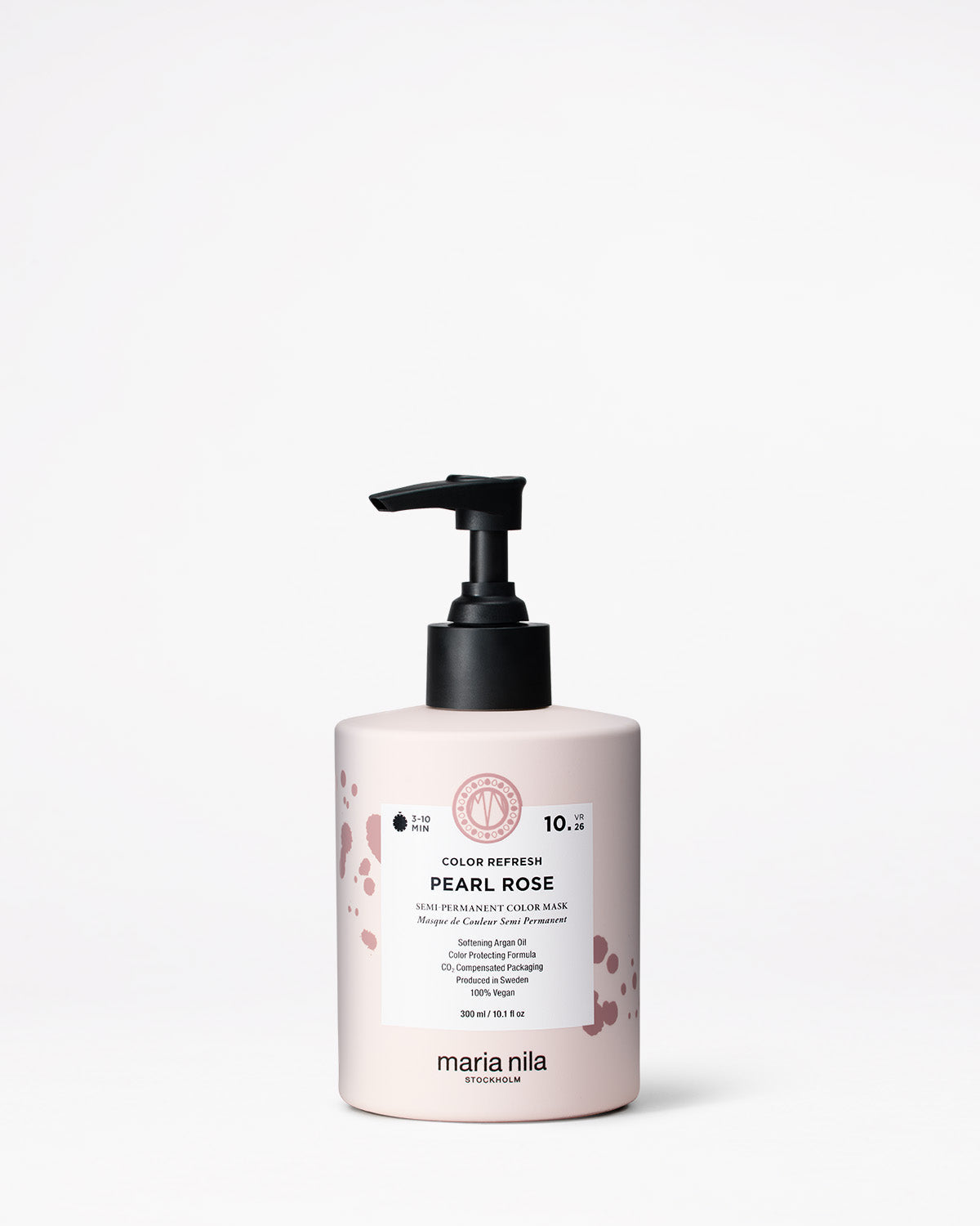 Maria Nila Color Refresh Pearl Rose 300 ml flaska mot vit bakgrund.