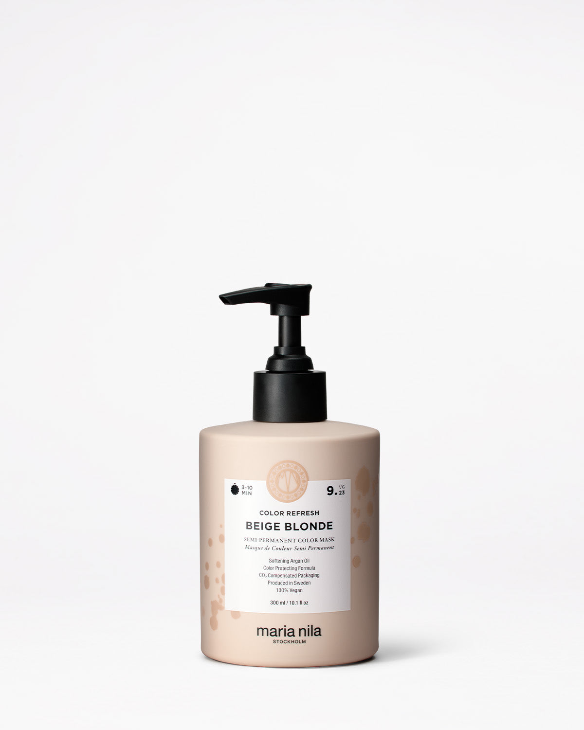 Maria Nila Color Refresh Beige Blonde 300 ml flaska mot vit bakgrund.