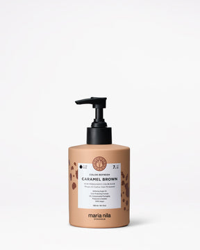 Maria Nila Color Refresh Caramel Brown 300 ml flaska med pump mot vit bakgrund.