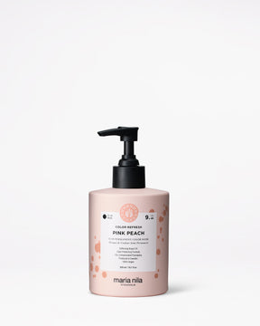 Maria Nila Color Refresh Pink Peach 300 ml flaska med pump mot vit bakgrund.