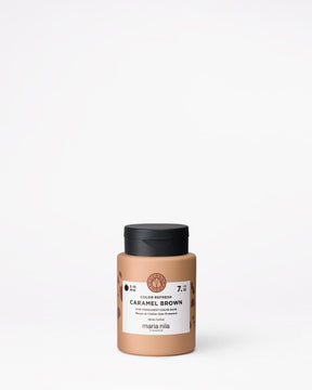 Maria Nila Color Refresh Caramel Brown 100 ml burk mot vit bakgrund.