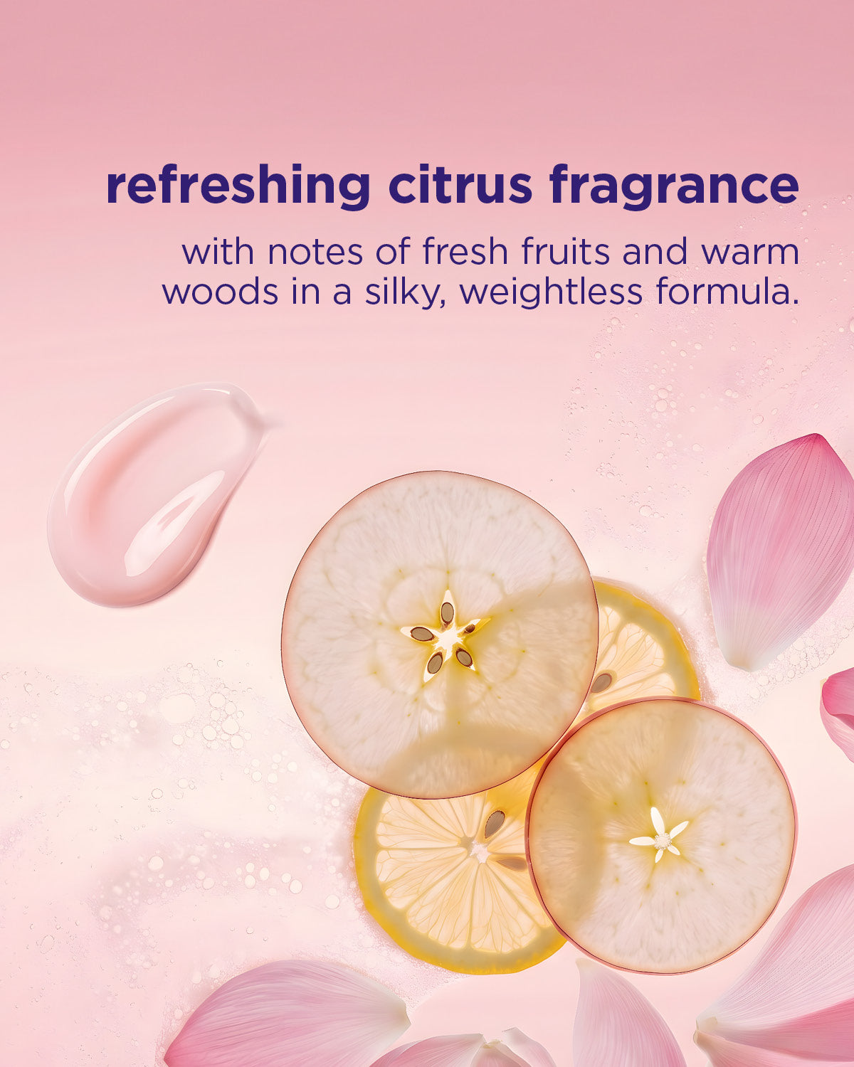 Citrusdoftande balsam med krämig silkeslen formula och fruktiga inslag.