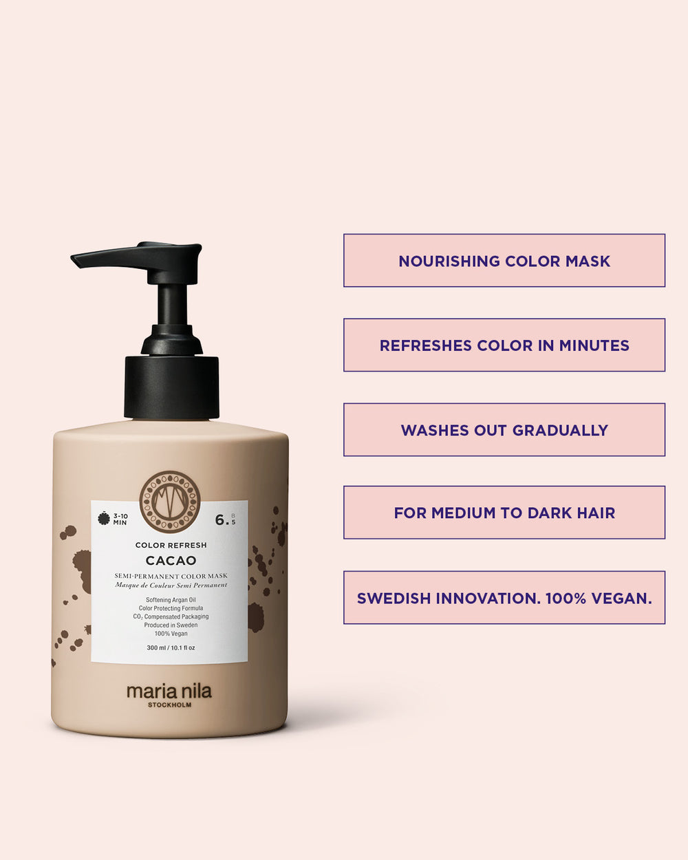 Color Refresh Cacao 300ml - Brun färgbomb | Maria Nila